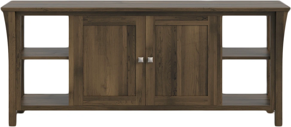 Marco Small Home Entertainment Console, HME2150AS, Maple Wood, 404 Brindle Stain & Standard Hardware H076014-SN image of console