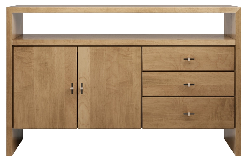 Monterey Small Home Entertainment Console, HME3250AS, Maple Wood, 410 Honey Stain & Standard Hardware 478T-MBBG