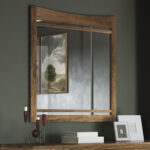 Rebecca Mirror, REB10042, Rustic Cherry Wood & 413 Latte Stain