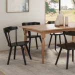 Chair: Saylor, SAY9904, Oak Wood & 402 Mocha Stain, Table: 42x66 Concave, Adele Leg, Oak Wood & 100 Natural Stain