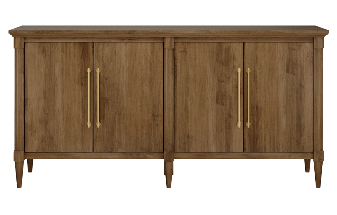 Weymouth Console, WEYC40CSL, Maple Wood, 409 Cocoa Stain & Standard Hardware TK3006HB